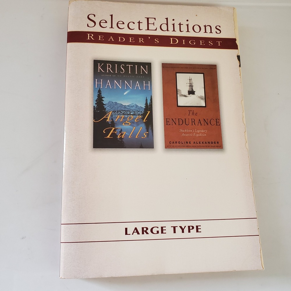 Reader's Digest Select Editions Large Type Angel Falls Kristin Hannah Endurance